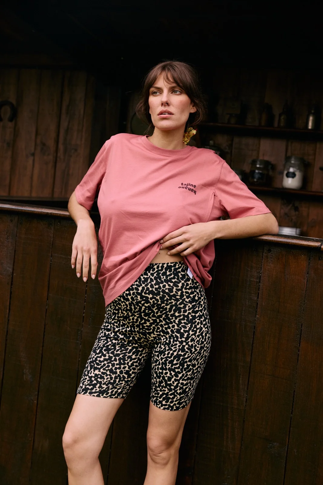 T-shirt Allaitant La P'allaite - Vintage Rose - Image 3