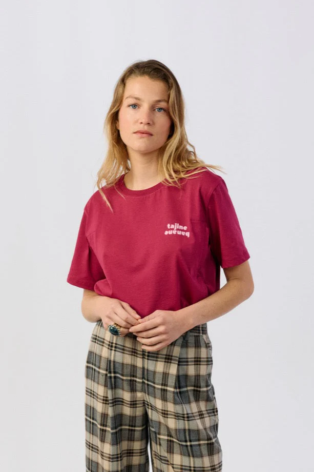 T-shirt Allaitant La P'allaite Grenat - Image 4