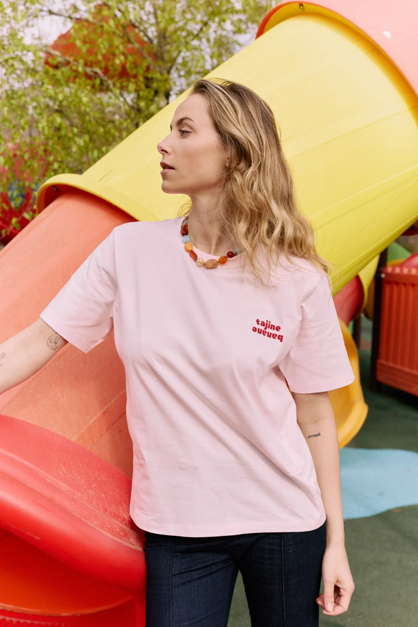 T-shirt Allaitant La P'allaite Rose - Image 3