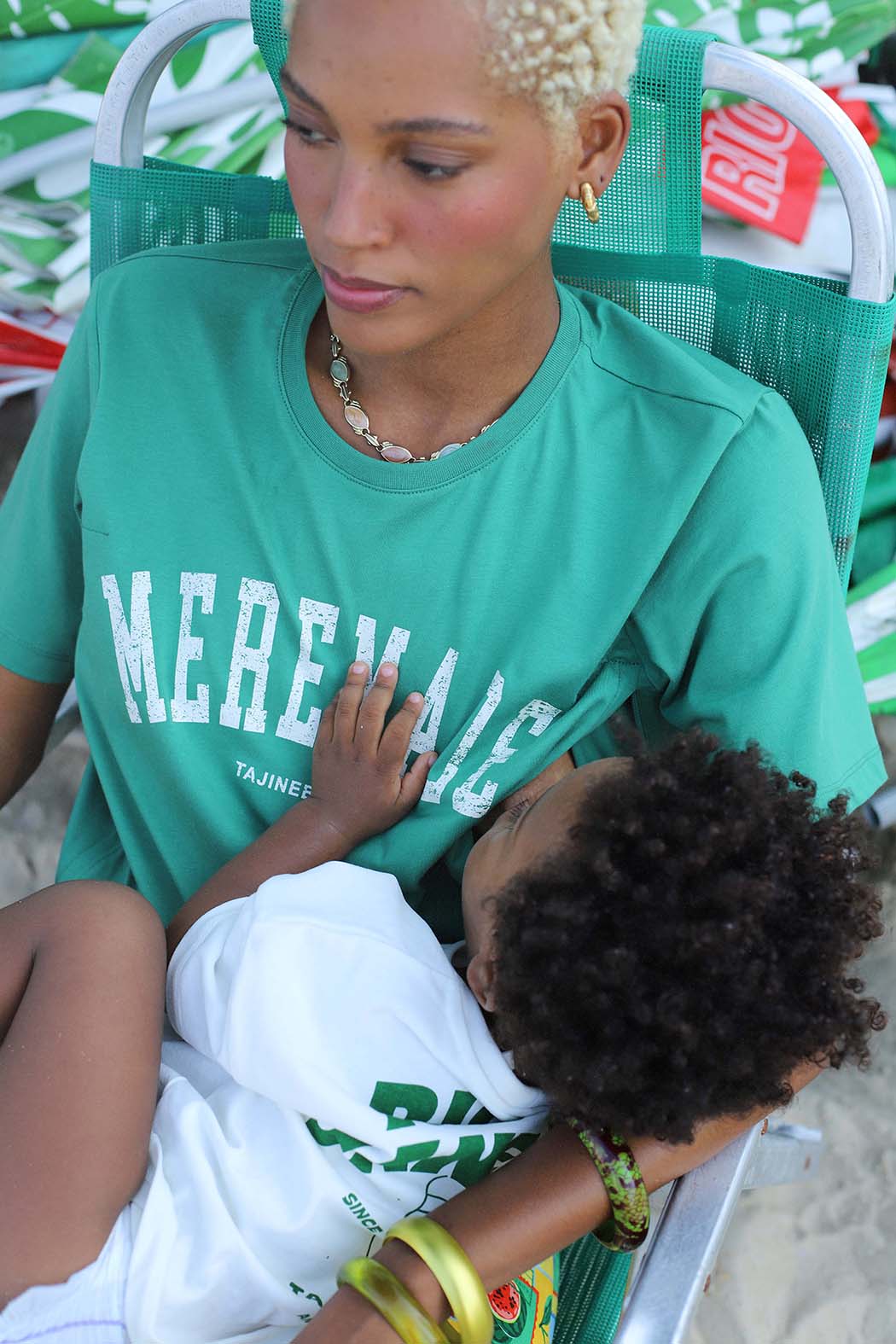 T-shirt Allaitant Meremade Verde - Image 5